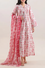 Unstitched Printed Lawn 3 Piece