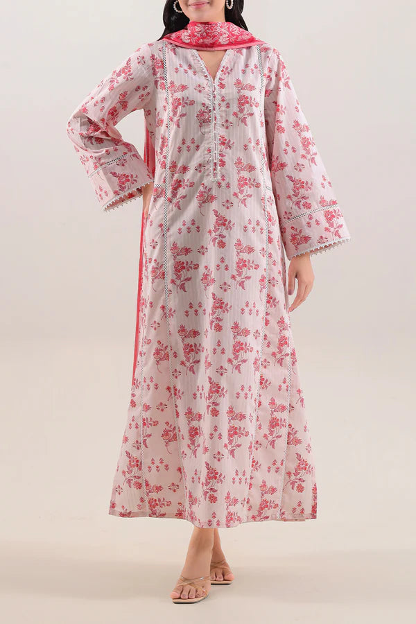 Unstitched Printed Lawn 3 Piece