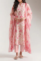 Unstitched Printed Lawn 3 Piece