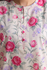 Unstitched Printed Lawn 3 Piece