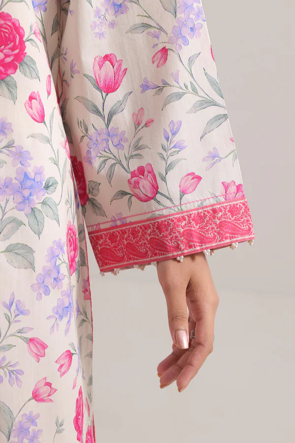 Unstitched Printed Lawn 3 Piece