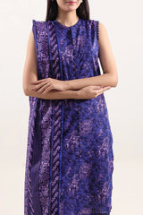 Unstitched Printed Self Strip Lawn 3 Piece