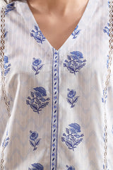 Unstitched Printed Lawn 3 Piece