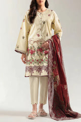 Unstitched Printed Lawn 3 Piece