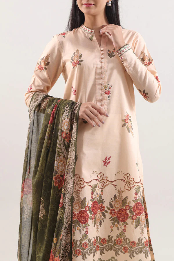 Unstitched Printed Lawn 3 Piece