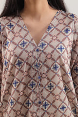 Unstitched Printed Lawn 3 Piece