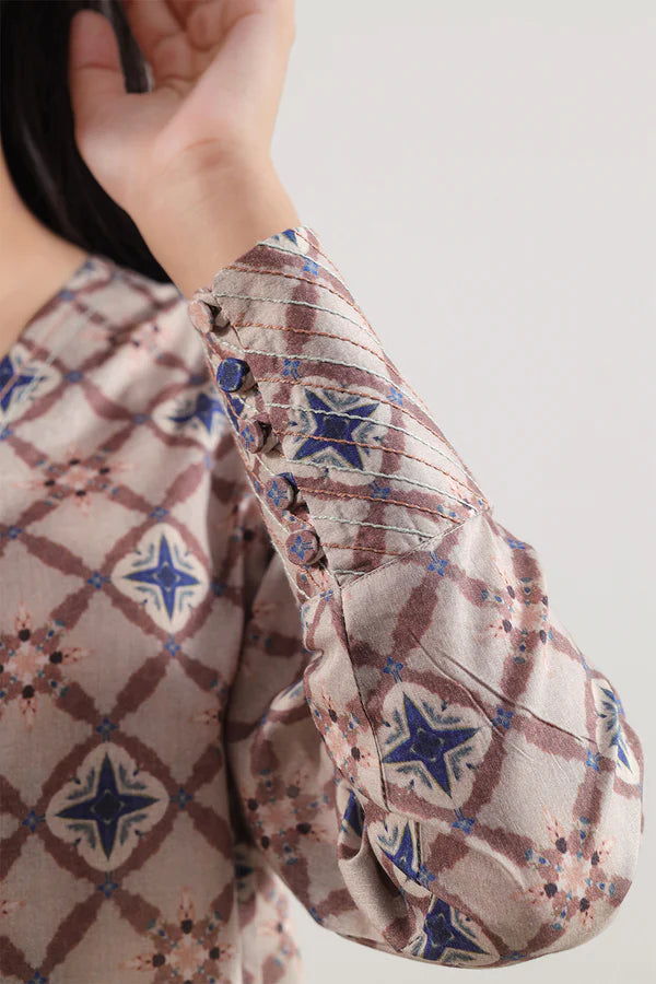 Unstitched Printed Lawn 3 Piece