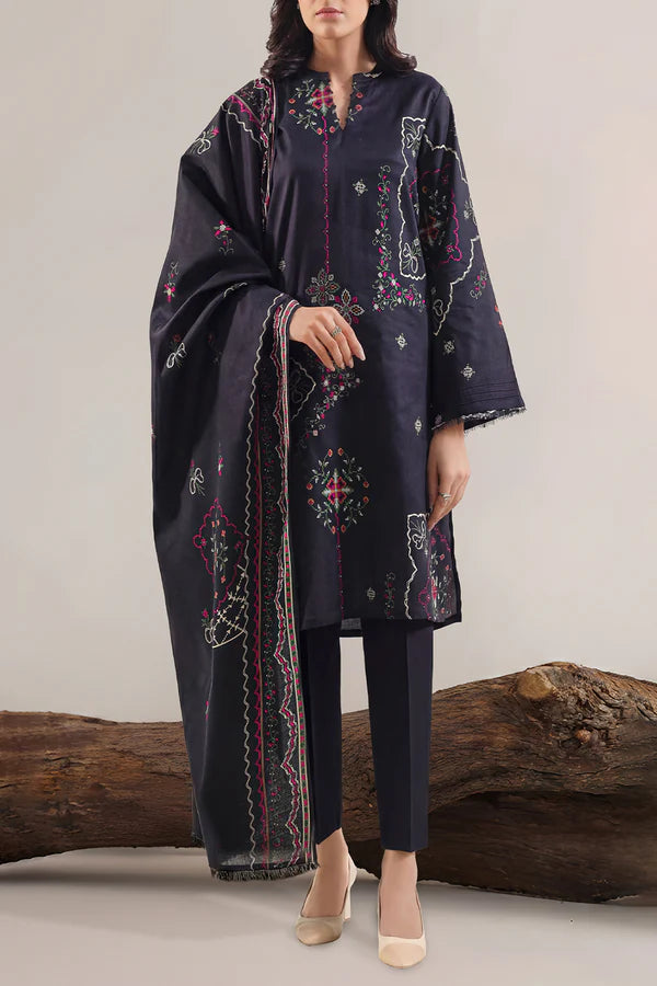 Unstitched Printed Lawn 3 Piece