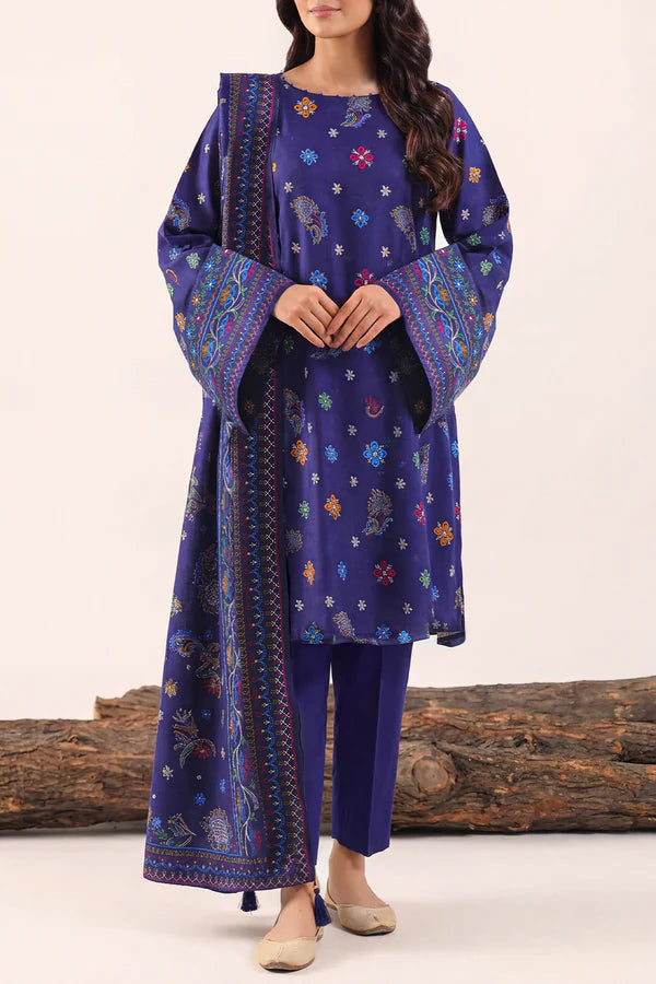 Unstitched Printed Lawn 3 Piece