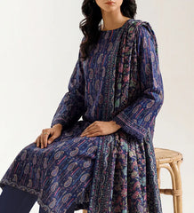 Unstitched Printed Lawn 3 Piece