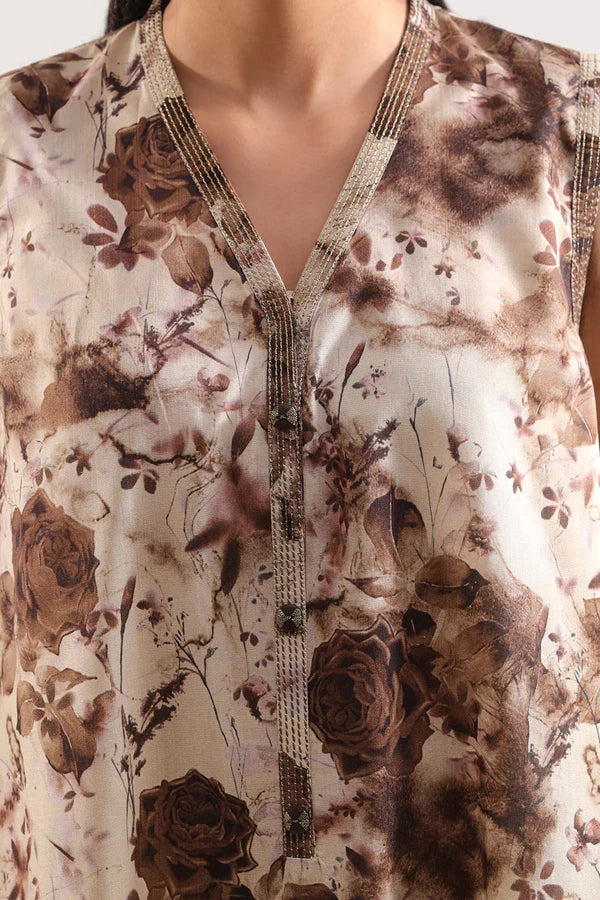 Unstitched Printed Lawn 3 Piece