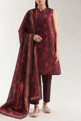 Unstitched Printed Lawn 3 Piece