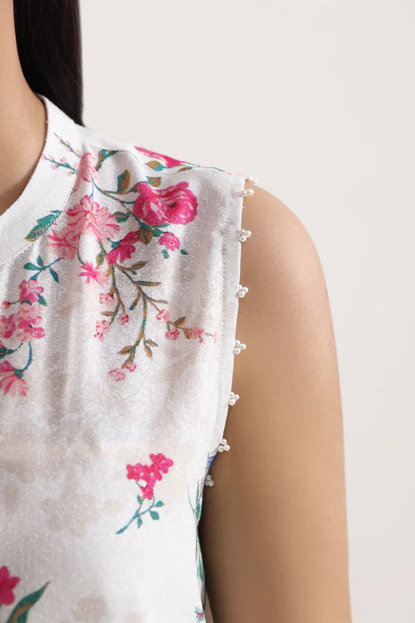 Unstitched Printed Karandi 3 Piece