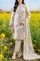 Unstitched Printed Lawn 3 Piece