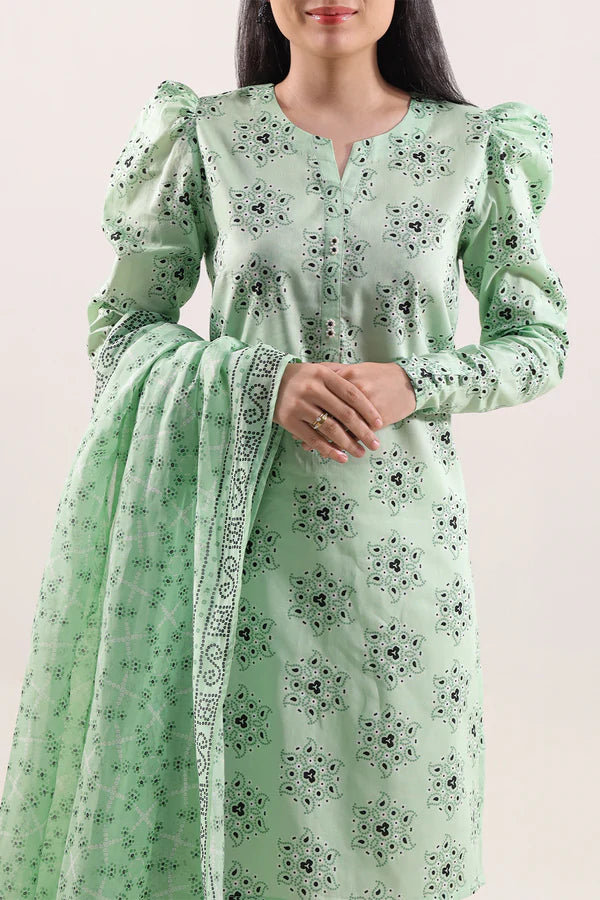 Unstitched Printed Lawn 3 Piece