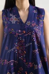Unstitched Printed Self Strip Lawn 3 Piece