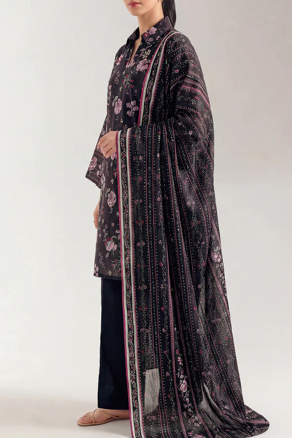 Unstitched Printed Lawn 3 Piece