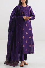 Unstitched Jacquard Cotton 3 Piece