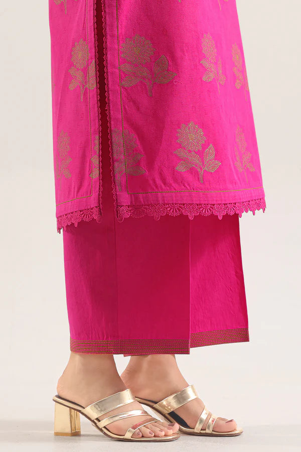 Unstitched Jacquard Cotton 2 Piece (Shirt/Trouser)