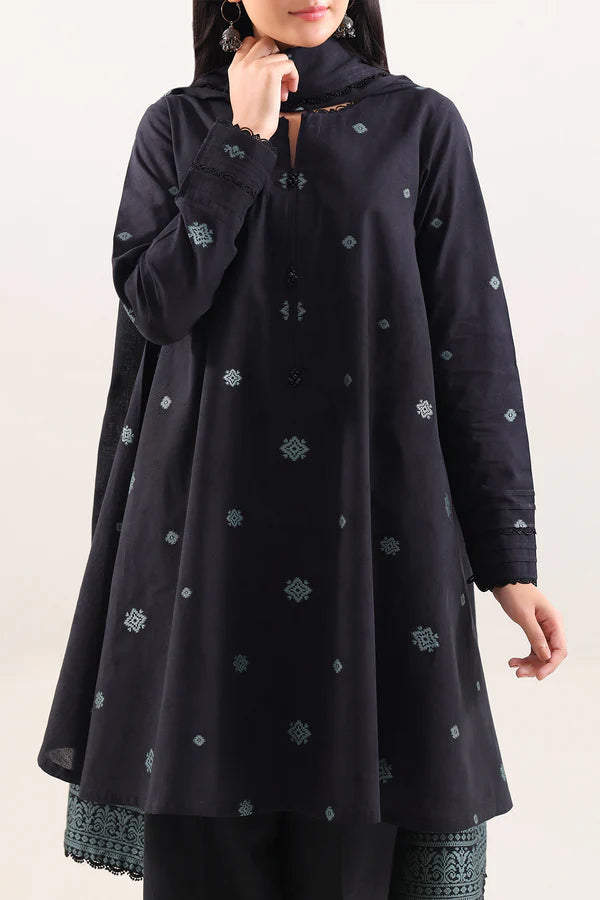 Unstitched Cotton Jacquard 3 Piece