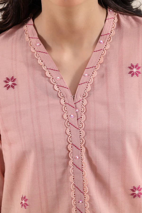Unstitched Jacquard Cotton 3 Piece