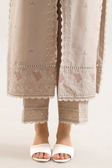 Unstitched Solid Embroidered Cambric 2 Piece (Shirt/Trouser)