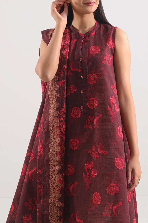 Unstitched Printed Lawn 3 Piece