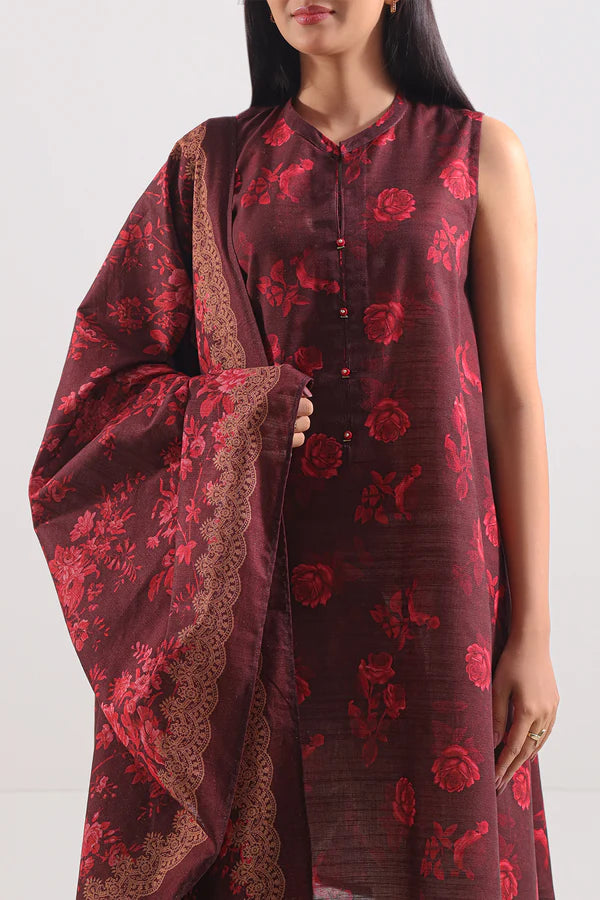 Unstitched Printed Lawn 3 Piece