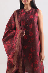 Unstitched Printed Lawn 3 Piece