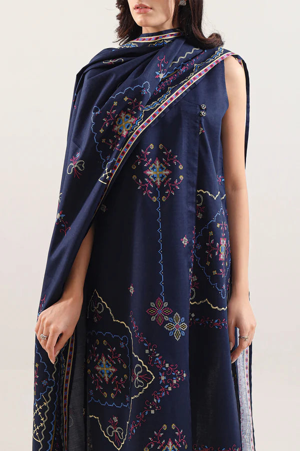 Unstitched Printed Lawn 3 Piece