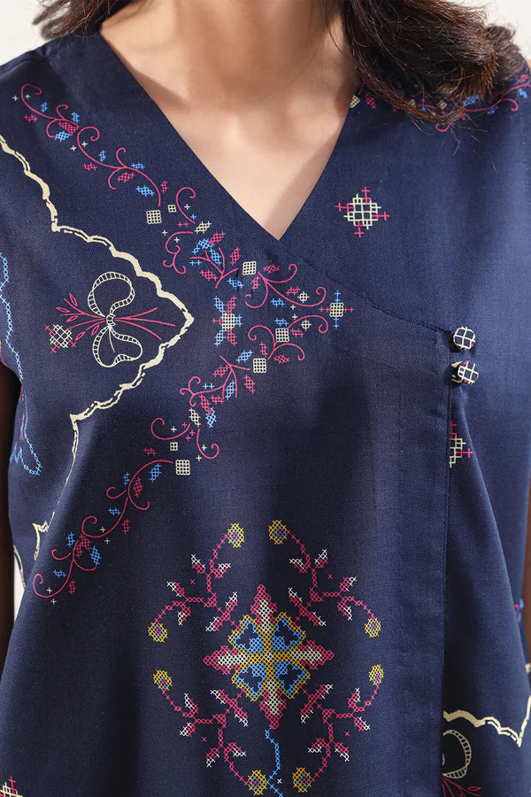 Unstitched Printed Lawn 3 Piece