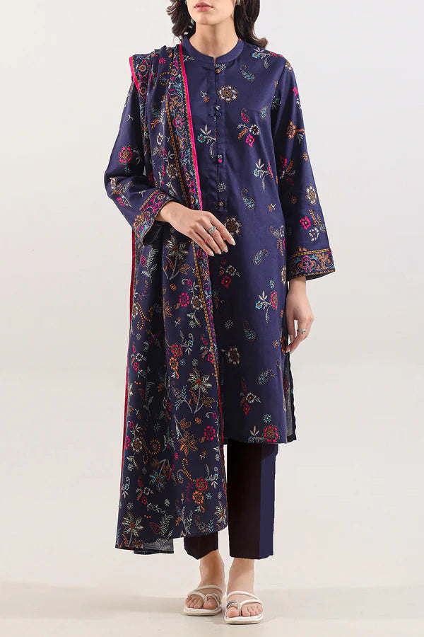 Unstitched Printed Lawn 3 Piece