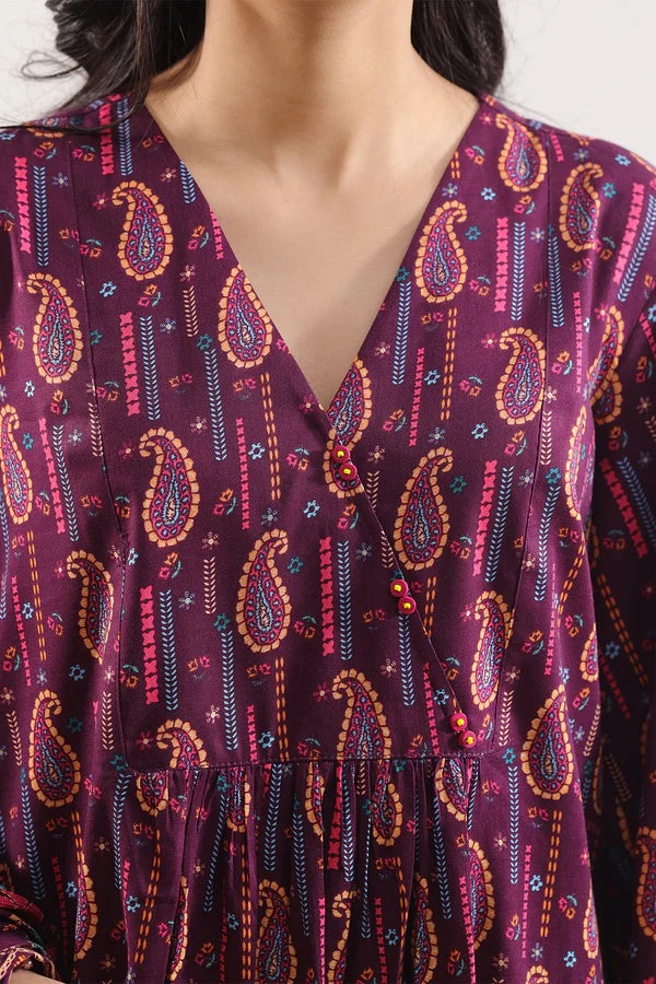 Unstitched Printed Lawn 3 Piece