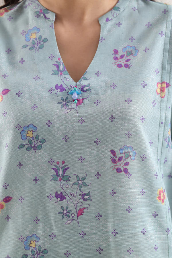 Unstitched Printed Lawn 3 Piece