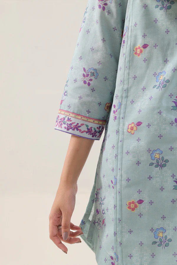 Unstitched Printed Lawn 3 Piece