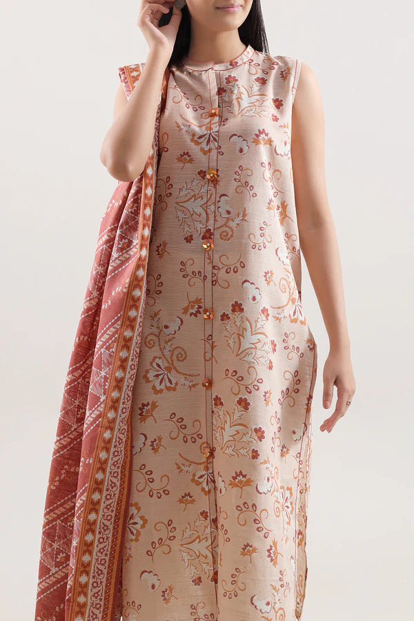 Unstitched Printed Lawn 3 Piece