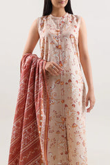 Unstitched Printed Lawn 3 Piece