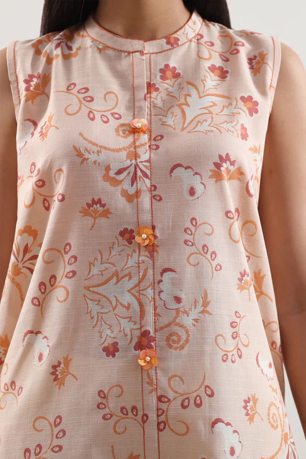 Unstitched Printed Lawn 3 Piece