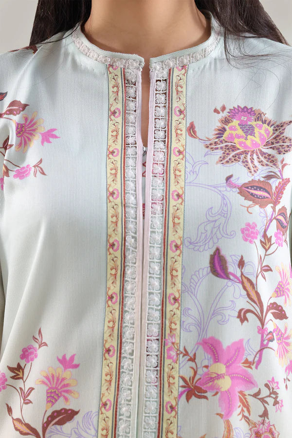 Unstitched Printed Corduroy 3 Piece