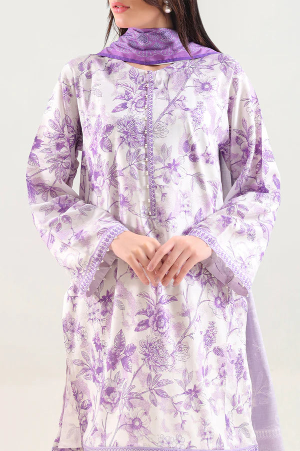 Unstitched Printed Pashmina 3 Piece