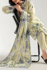 Unstitched Printed Pashmina 3 Piece