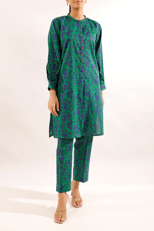 Unstitched Printed Lawn 2 Piece (Shirt/Trouser)