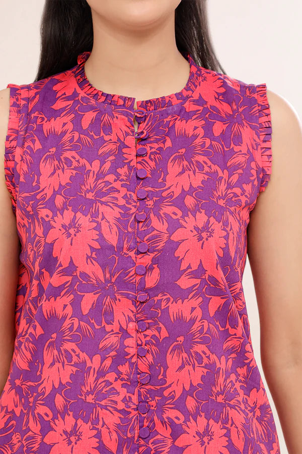 Unstitched Printed Lawn 2 Piece (Shirt/Trouser)