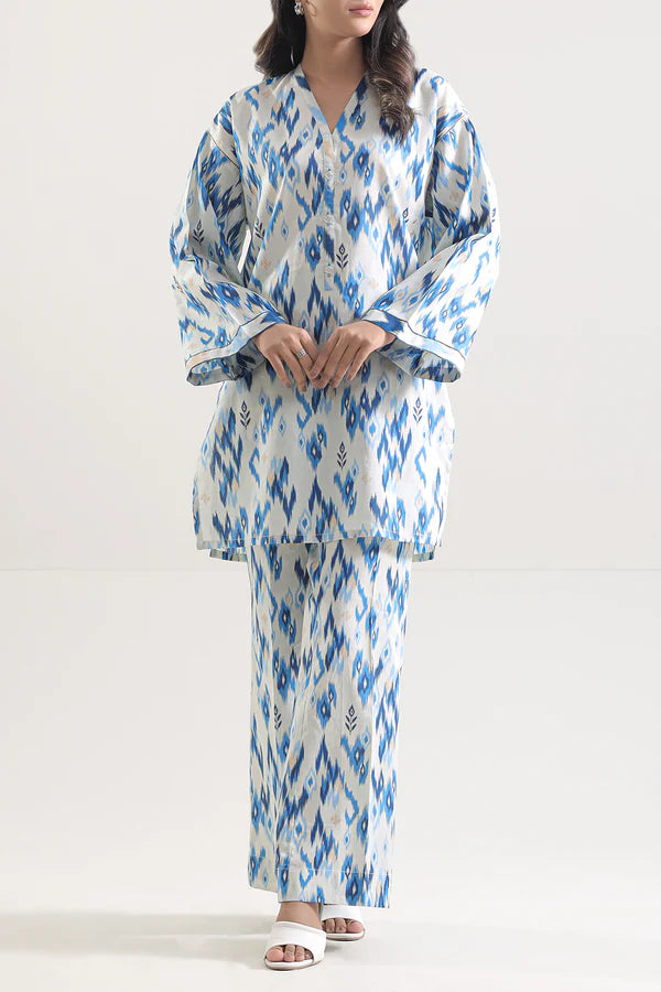 Unstitched Printed Lawn 2 Piece (Shirt/Trouser)