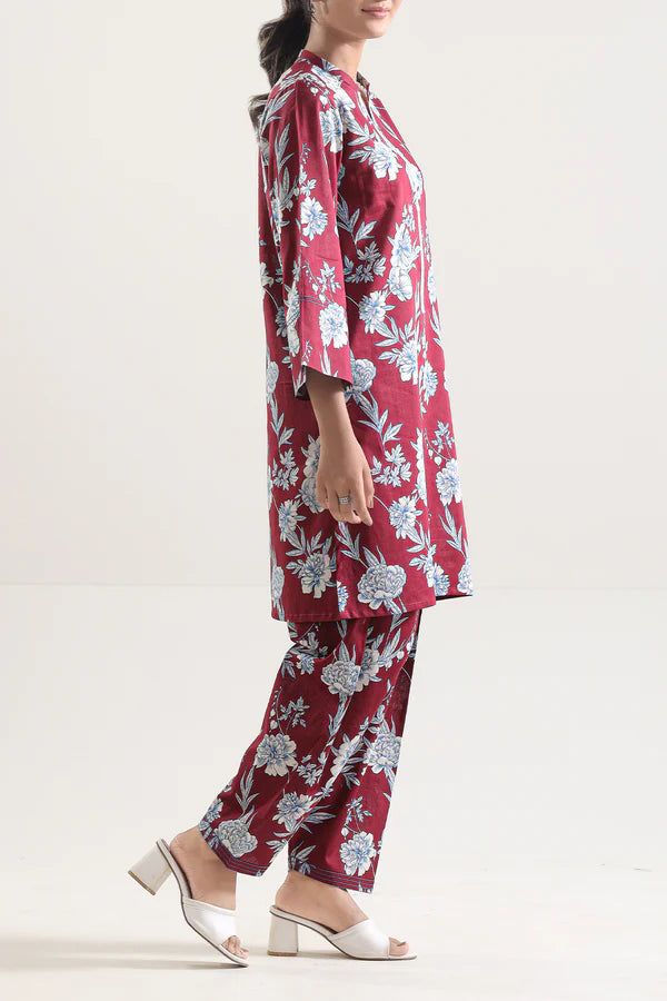 Unstitched Printed Lawn 2 Piece (Shirt/Trouser)