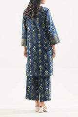 Unstitched Printed Self Stripe Lawn 2 Piece (Shirt/Trouser)