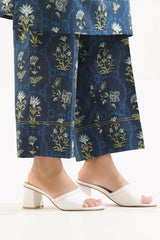 Unstitched Printed Self Stripe Lawn 2 Piece (Shirt/Trouser)