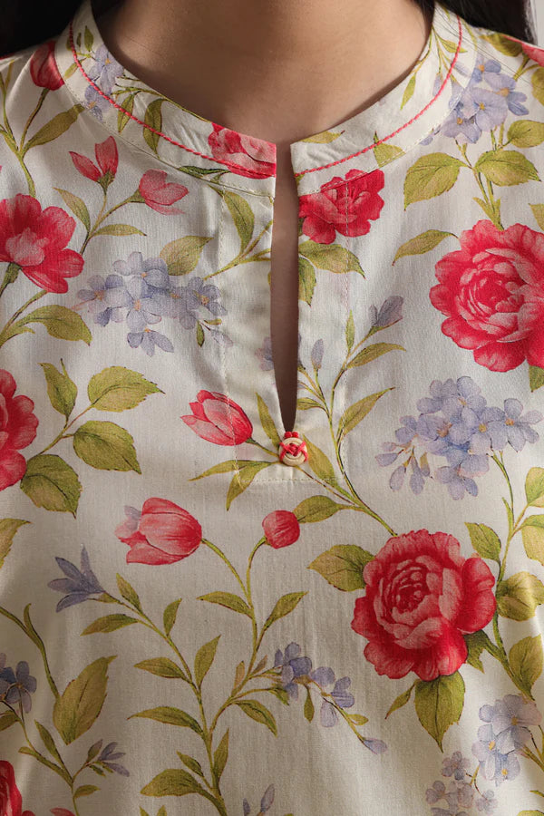 Unstitched Printed Lawn 3 Piece