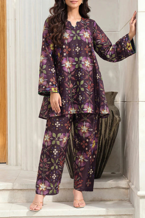 Unstitched Printed Lawn 2 Piece (Shirt/Trouser)