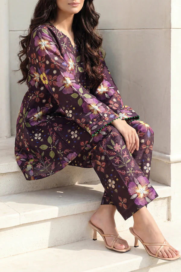 Unstitched Printed Lawn 2 Piece (Shirt/Trouser)